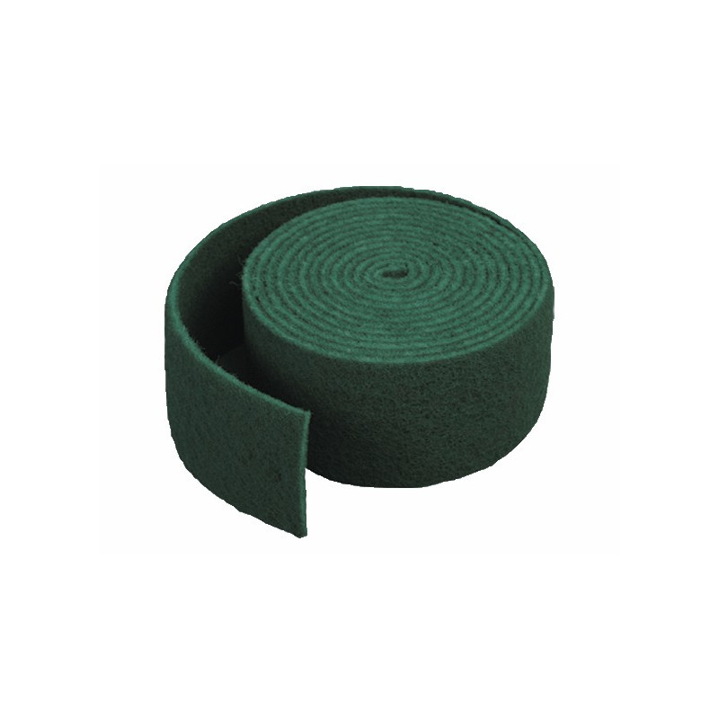 Rollo estropajo fibra abrasivo verde 6 metros (150x6000mm). Dureza media