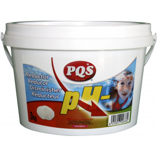 Reductor pH - sólido PQS para aguas de piscinas. Bote 3 kg