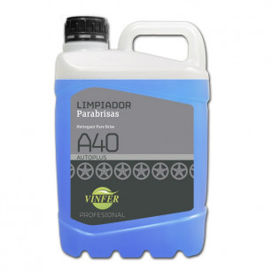 Lavaparabrisas detergente A40. Botella 5 Lt