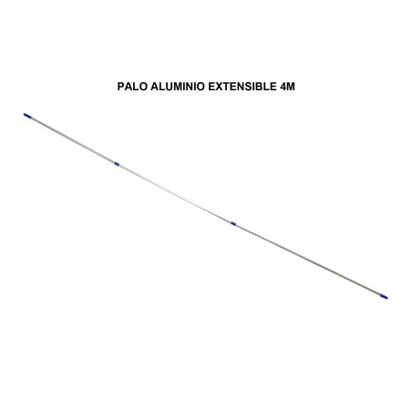 Palo mango telescópico aluminio. Extensible hasta 4 metros