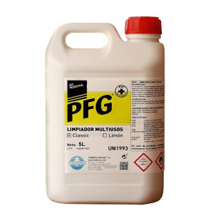 PFG ® Limpiador multiusos enérgico con bioalcohol perfumado 5 Lt.