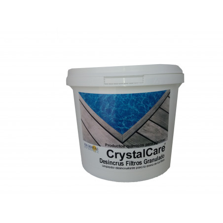 CrystalCare Desincrustante Filtros sólido para la eliminación de los depósitos calcáreos y orgánicos. Bote 5 kg