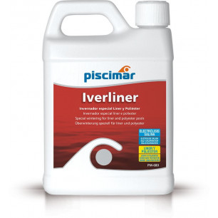 PM-680 Iverliner: Ivernador especial piscinas liner, poliéster electrólisis salina. Botella 1.2 Kg.