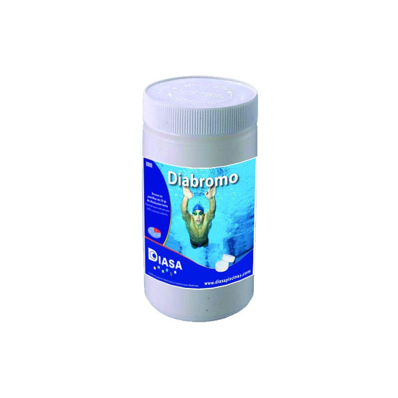 Diabromo: Desinfectante bromado para piscinas. Bote 1 Kg.