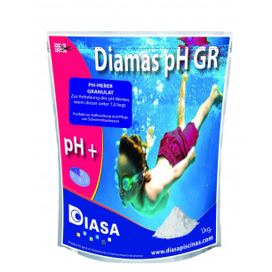 Diamas Ph Gr: Elevador de ph granulado. Saco 1 kg.
