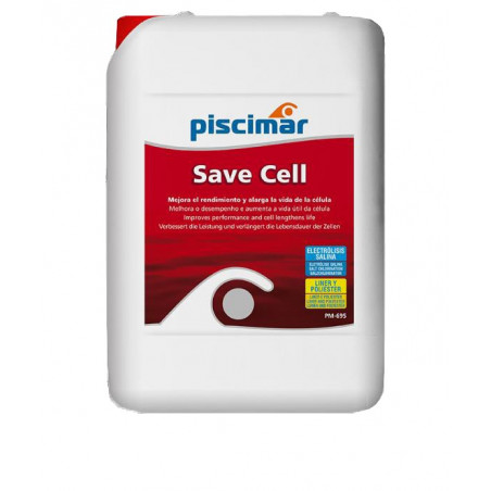 PM-695 SAVE CELL: mejora el rendimiento y vida útil del clorador salino. Botella 5 Lt