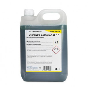 CLEANER AMONIACAL 15: Limpiador general con amoniaco. Botella 5 Lt