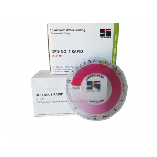 Kit Colorimetro Disco Cl 0-4 ppm. Tableta DPD1 y DPD3