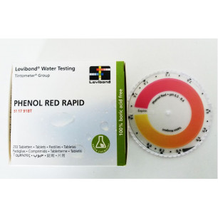 Kit colorímetro medición Disco pH rango 6.5 -8.4 + Caja Tabletas phenol