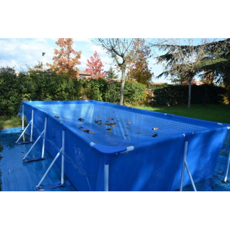 Lona cubierta para piscina formato red para evitar la caída de hojas e insectos al agua