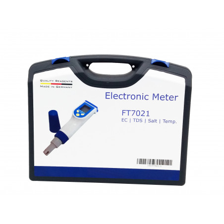 Test medidor digital de conductividad, sales y temperatura del agua