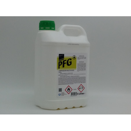 PFG ® LIMPIADOR MULTIUSOS PERFUMADO CLASSIC con bioalcohol. Botella 5 Lt.