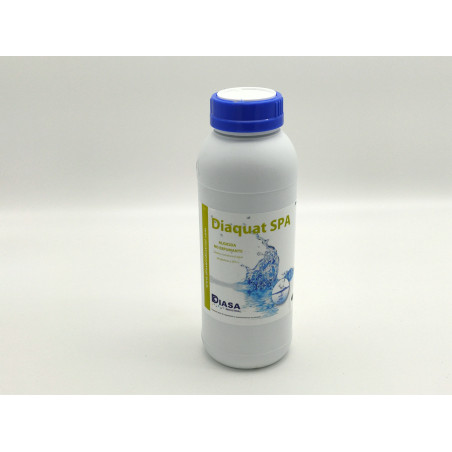 Diaquat Spa: Algicida no espumante especial para Spa y piscinas. Acción rápida. Botella 1 Lt.