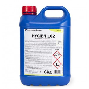HYGIEN 162. Gel clorado desinfectante. Biocida registrado. Botella 5 Lt