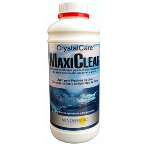 Maxiclear: Clarificador Extra para aguas de piscinas. Botella 1 Lt