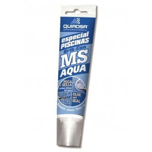 Ms. Aqua Piscinas. Pegamento adhesivo bajo el agua para gresite. Tubo 125 cc