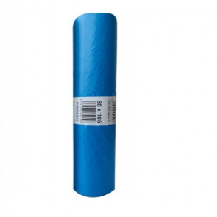Rollo bolsa basura azul 120 Litros extra grande ideal para contenedores y cubos XL grandes. Extra fuerte y antigoteo. 10 ud