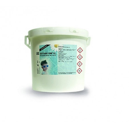 ESTABILYMB® CL: Estabilizador / Protector de Cloro en polvo para Piscinas. Bote 5 Kg